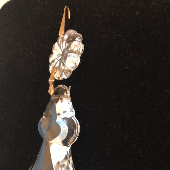 💎 Vintage Crystals Pendant - Floral gem top with brass pins - just gorgeous 💎 - Picture 9 of 9